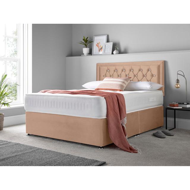 Macungie Divan Bed Set Rosdorf Park Storage Type: No Drawers, Size: Single (3'), Colour: Mink on Productcaster.