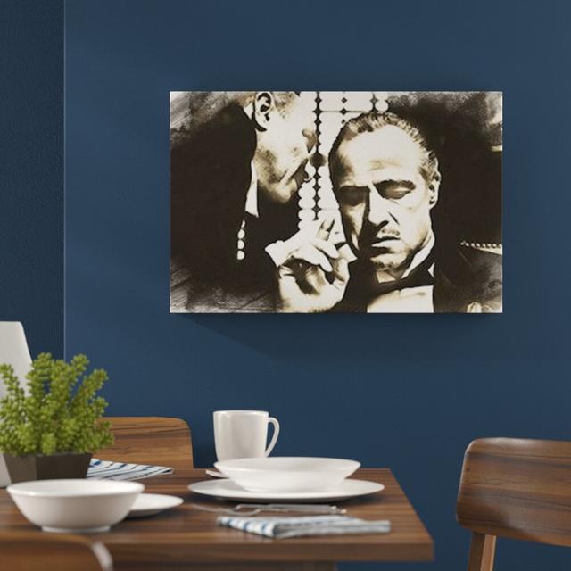 The Godfather Moment - Graphic Art Print on Canvas East Urban Home Size: 80cm H x 120cm W x 2cm D on Productcaster.