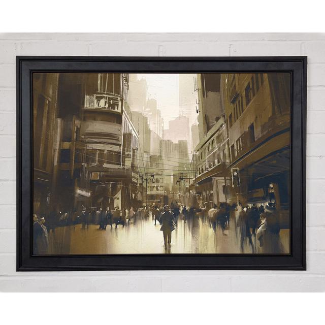 Walking Through The Sepia Town - Single Picture Frame Art Prints Rosalind Wheeler Size: 21cm H x 29.7cm W x 1.5cm D on Productcaster.