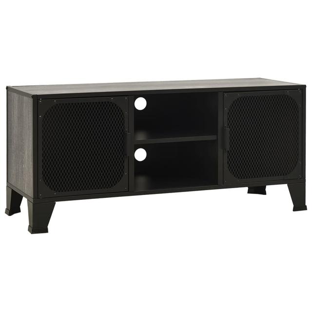 Williston Forge TV Cabinet Rustic Brown 105X36x47 Cm Metal And MDF Williston Forge Colour: Grey on Productcaster.