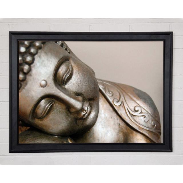 Friedlicher Buddha - Druck BohoLiving Größe: 59,7 cm H x 84,1 cm B x 1,5 cm T on Productcaster.