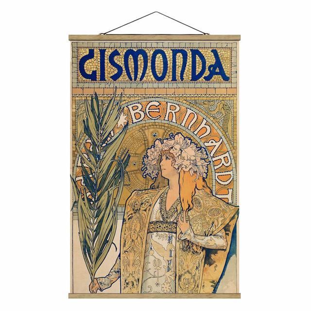 Stoffbild Posterforthe for Play Gismonda von Alfons Mucha Rosalind Wheeler Größe: 75 cm H x 50 cm B x 0,3 cm T on Productcaster.