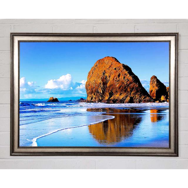 Beach Rocks - Single Picture Frame Art Prints Highland Dunes Size: 84.1cm H x 118.9cm W on Productcaster.