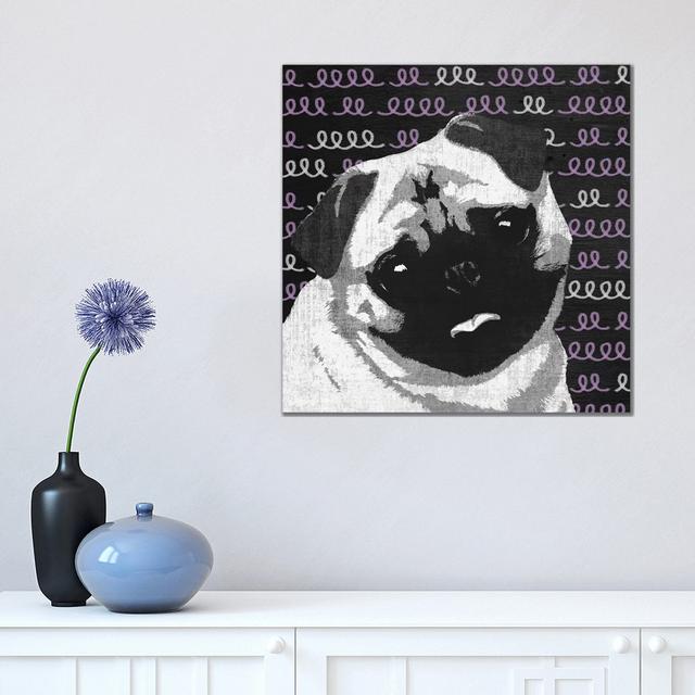 Pug by PI Studio - Wrapped Canvas Panoramic Painting ClassicLiving Size: 45.72cm H x 45.72cm W x 1.91cm D on Productcaster.