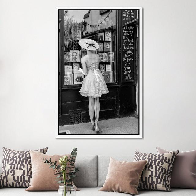 Window Shopping by Magdalena Martin - Photograph Print on Canvas George Oliver Format: White Framed, Size: 152.4cm H x 101.6cm W x 3.81cm D on Productcaster.