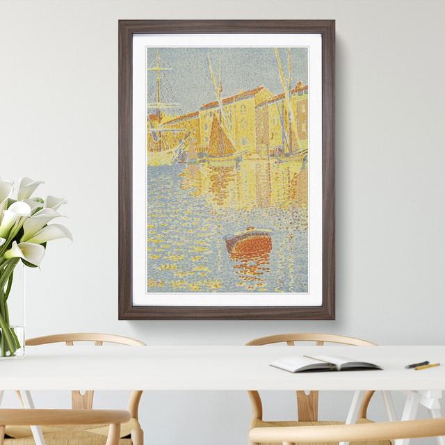 The Buoy Vol.1 by Paul Signac - Picture Frame Graphic Art East Urban Home Size: 90cm H x 65cm W x 2cm D, Frame Option: Walnut Framed on Productcaster.