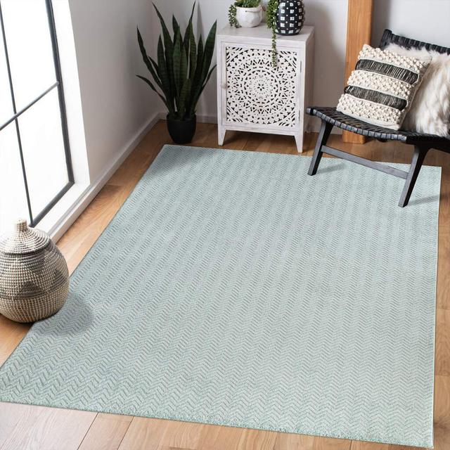 Merdice Mint Turquoise Area Rug 17 Stories Rug Size: Rectangular 240 x 340 cm on Productcaster.