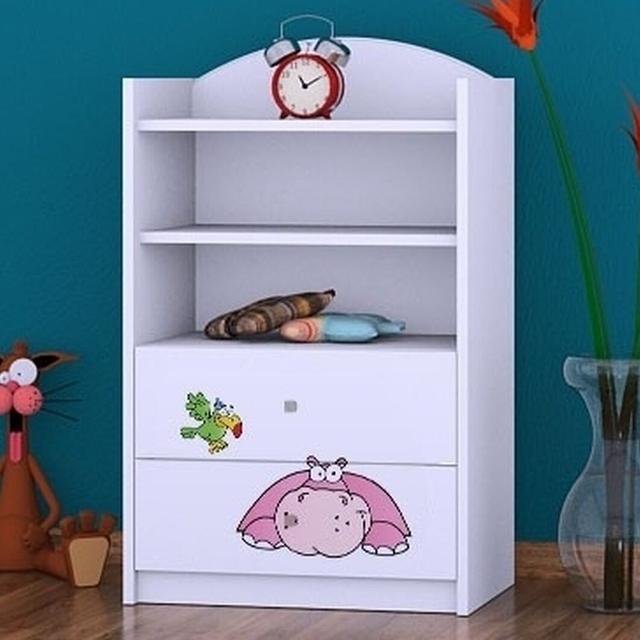 Annabel 96cm H X 60cm W Chip Resistant Animals Kids Cube Isabelle & Max Colour: White on Productcaster.