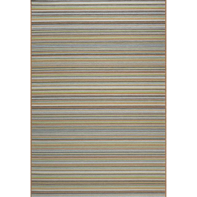 Kapow Striped Machine Woven Grey/Brown/Orange Area Rug World Menagerie Rug Size: Rectangle 120 x 170cm on Productcaster.