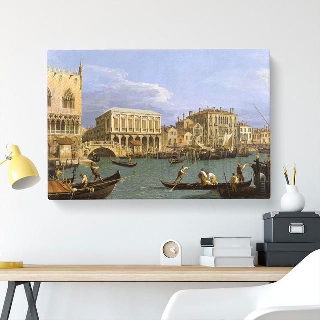 Riva Degli Schiavoni In Venice by - Wrapped Canvas Painting East Urban Home Size: 35cm H x 50cm W x 3cm D on Productcaster.