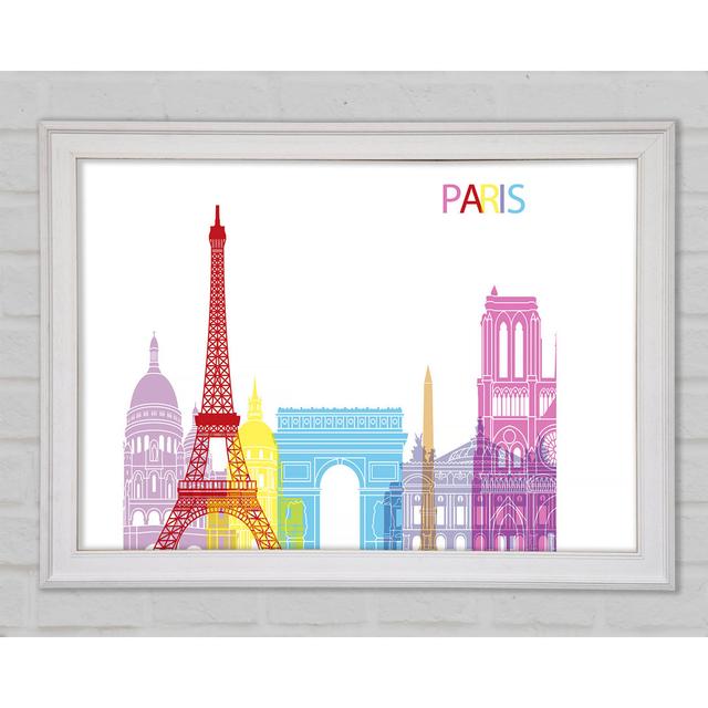 Eiffel Tower France 8 - Single Picture Frame Art Prints Happy Larry Size: 29.7cm H x 42cm W x 1.5cm D on Productcaster.