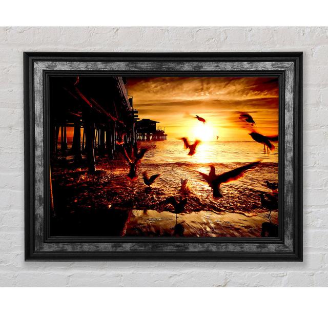 Single Picture Frame Art Prints Beachcrest Home Size: 100cm H x 141.4cm W on Productcaster.