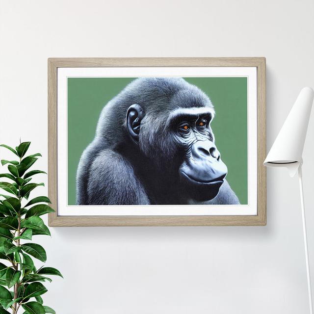 Fine Gorilla - Picture Frame Graphic Art 17 Stories Frame Colour: Oak, Size: 46cm H x 64cm W x 2cm D on Productcaster.