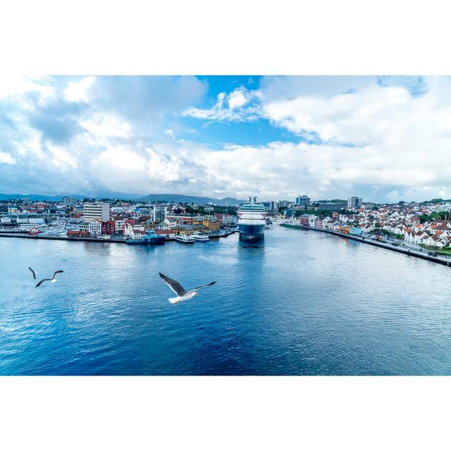 Emond City of Stavanger - Wrapped Canvas Photograph House of Hampton Size: 20cm H x 30cm W x 3.8cm D on Productcaster.