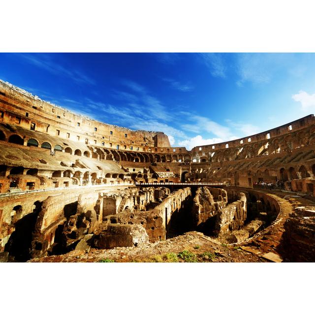 Modern Day Interior of Colosseum in Rome Italy by Iakovkalinin - Wrapped Canvas Photograph 17 Stories Size: 81cm H x 122cm W on Productcaster.