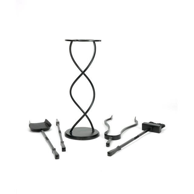 Steel Fireplace Tool Set From The Anvil Finish: Matt Black on Productcaster.