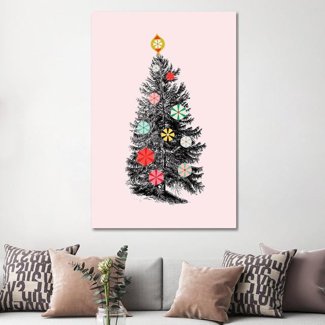 Retro Christmas Tree III by Show Me Mars - Gallery-Wrapped Canvas Giclée on Canvas The Seasonal Aisle Format: Canvas, Size: 152.4cm H x 101.6cm W x 3. on Productcaster.