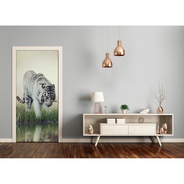 Tiger Door Sticker East Urban Home Size: 205cm H x 95cm W on Productcaster.