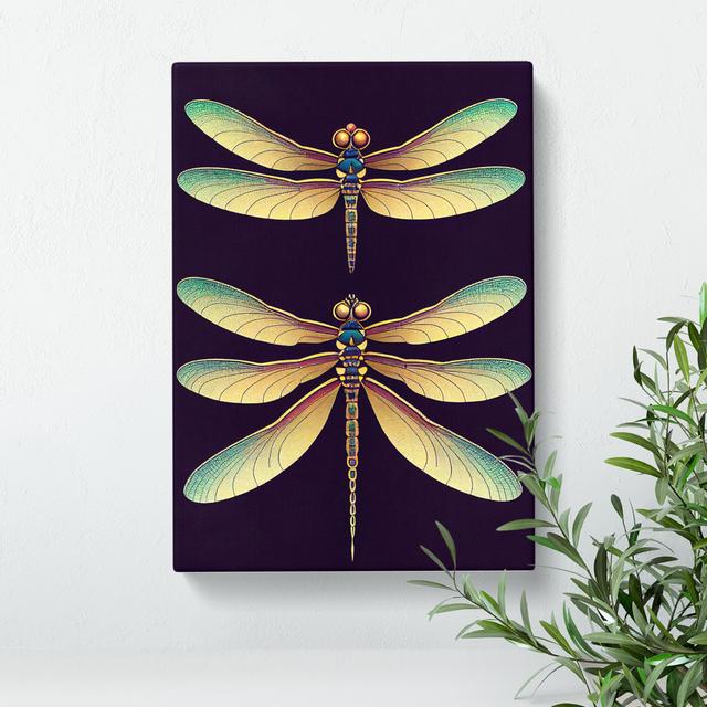 Special Dragonflies - Wrapped Canvas Graphic Art Brambly Cottage Size: 76cm H x 50cm W x 3cm D on Productcaster.