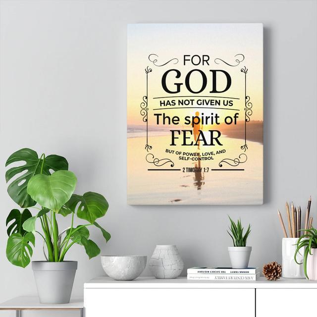 Spirit Of Fear - Wrapped Canvas Print Blue Elephant Size: 41cm H x 30cm W on Productcaster.