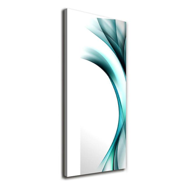 Waves Abstraction - Wrapped Canvas Art Prints Brayden Studio on Productcaster.