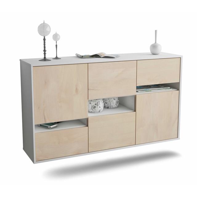 Kellen Sideboard Brayden Studio Colour (Body/Front): White/Cedar on Productcaster.