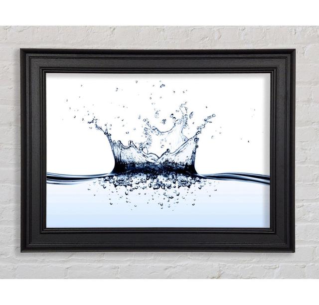 White Water Fizz Framed Print Ivy Bronx Size: 42cm H x 59.7cm W on Productcaster.