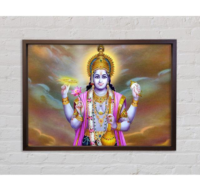 Hindu Vishnu Framed Print Bright Star Size: 100cm H x 141.4cm W on Productcaster.