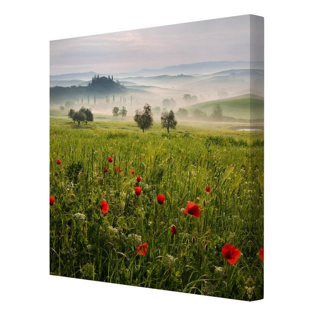 Tuscan Spring Graphic Art Print on Canvas East Urban Home Size: 60cm L x 60cm W on Productcaster.