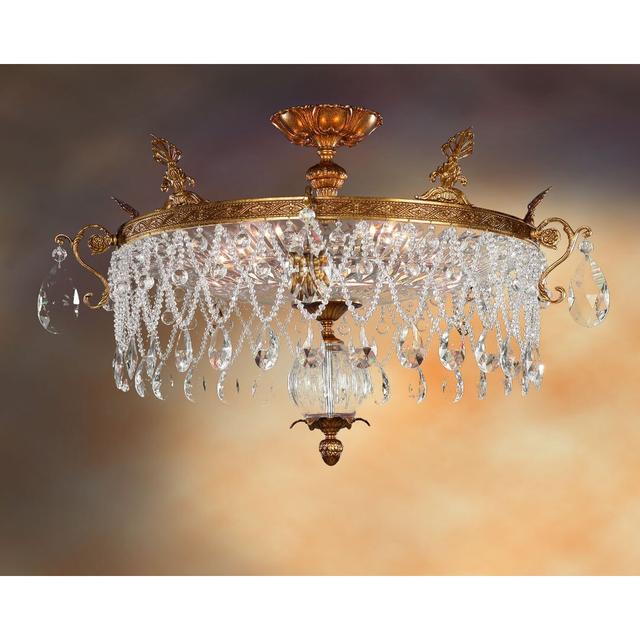 Amezquita Glass Semi Flush Mount Astoria Grand on Productcaster.