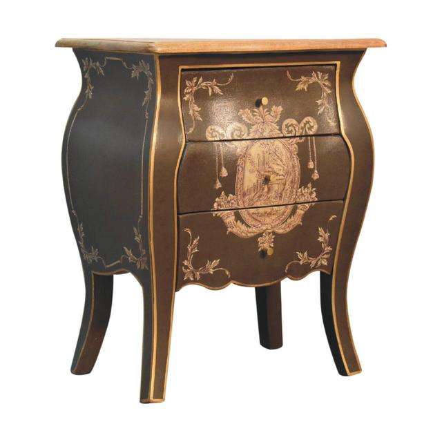 Delmas 3 Drawer Bedside Table Rosalind Wheeler on Productcaster.