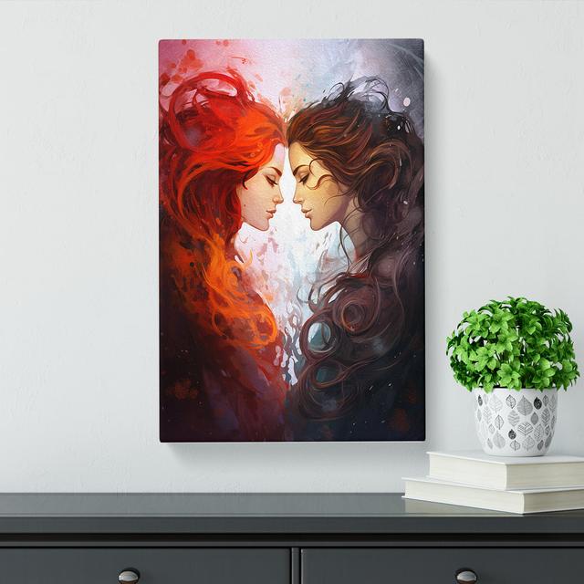 Two Women In Love Conceptual - Print Marlow Home Co. Size: 76cm H x 50cm W x 3cm D on Productcaster.