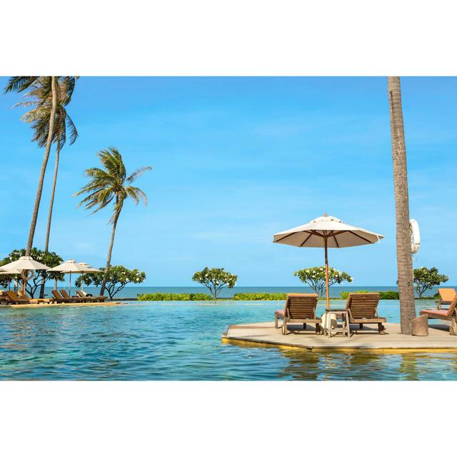 Tropical Resort by Jay_Zynism - Wrapped Canvas Photograph Bay Isle Home Size: 51cm H x 76cm W on Productcaster.