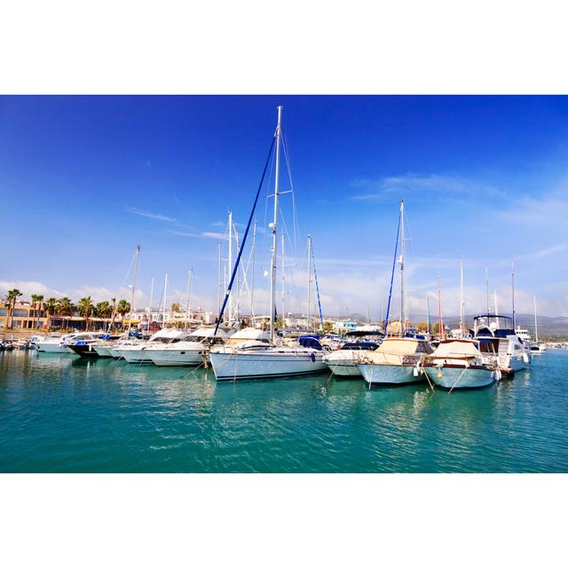 Yachts At Marina - Wrapped Canvas Print Breakwater Bay Size: 20cm H x 30cm W x 3.8cm D on Productcaster.