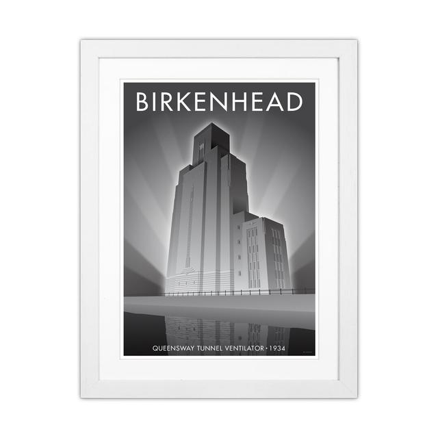 Birkenhead Queensway Tunnel by Stephen Millership - Print on Canvas Rosalind Wheeler Size: 53.5cm H x 43.5cm W x 3cm D, Format: White Framed Paper on Productcaster.