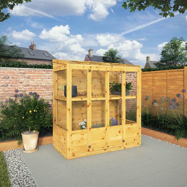 Mercia 6 x 3ft Traditional Tall Wall Greenhouse Mercia Garden Products Installation Included: No on Productcaster.