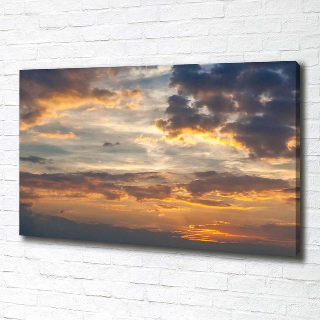 Sonnenuntergang - Kunstdrucke auf Segeltuch Brayden Studio on Productcaster.