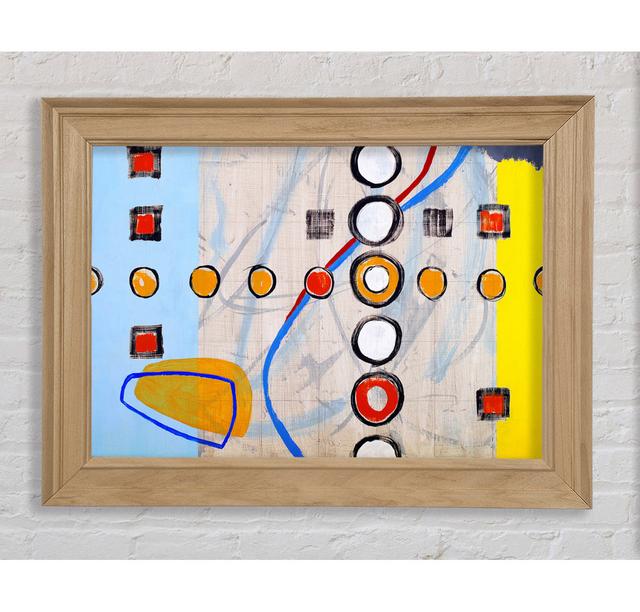 All Circles And Squares Framed Print Ivy Bronx Size: 59.7cm H x 84.1cm W x 8cm D on Productcaster.