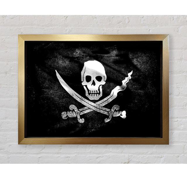 Skull And Crossbone - Single Picture Frame Art Prints Bright Star Size: 59.7cm H x 84.1cm W x 3.4cm D on Productcaster.