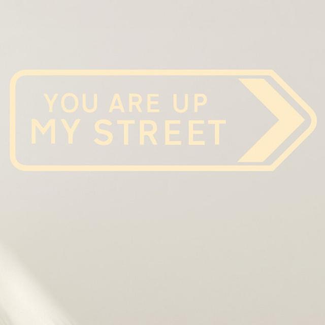 You Are Up My Street Wall Sticker Maturi Size: Medium, Colour: Beige on Productcaster.