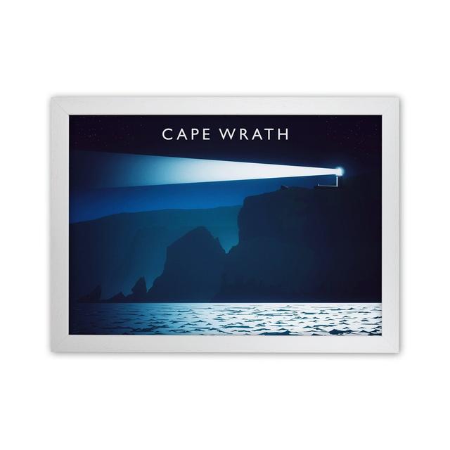 Cape Wrath by Richard O'Neill - Graphic Art Print Corrigan Studio Format: White Framed, Size: 46cm H x 63cm W x 3cm D on Productcaster.