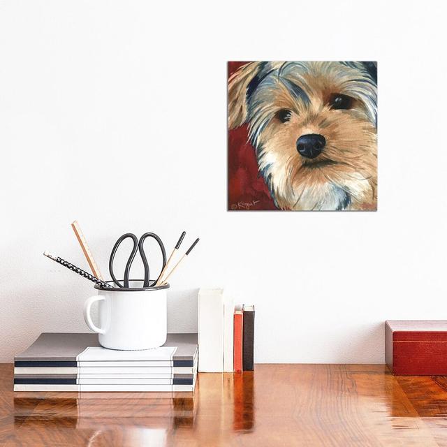 Sasha The Yorkie by Teresa Kogut - Painting on Canvas Ebern Designs Format: Wrapped Canvas, Size: 30.48cm H x 30.48cm W x 1.91cm D on Productcaster.