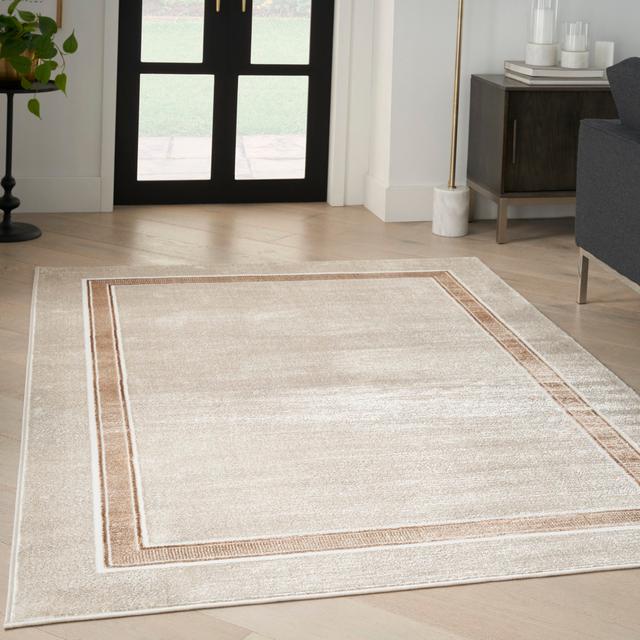 Maag Machine Woven Ivory/Cream Rug Ebern Designs Rug Size: Rectangle 119 x 180cm on Productcaster.