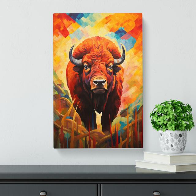 Buffalo Orphism No.2 - Wrapped Canvas Print Alpen Home Size: 76cm H x 50cm W x 3cm D on Productcaster.