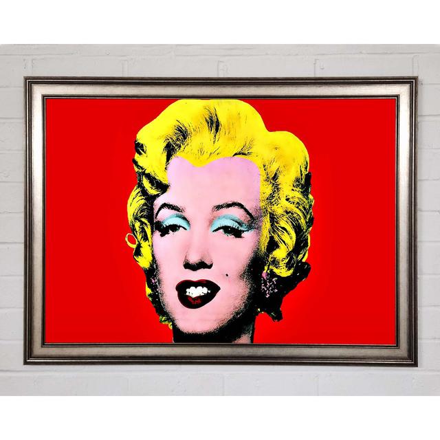 Marilyn Monroe Red - Single Picture Frame Art Prints Ophelia & Co. Size: 21cm H x 29.7cm W on Productcaster.