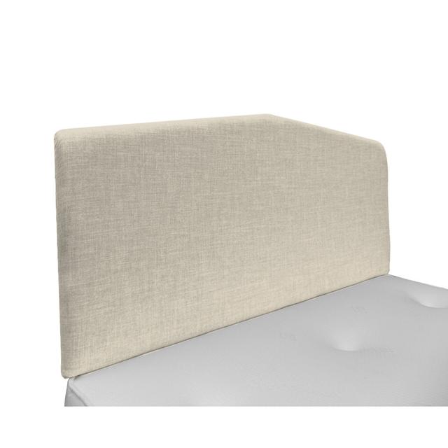 Burchett Upholstered Headboard 17 Stories Upholstery: Plush Velvet, Colour: Ivory, Size: Small Single (2'6) on Productcaster.