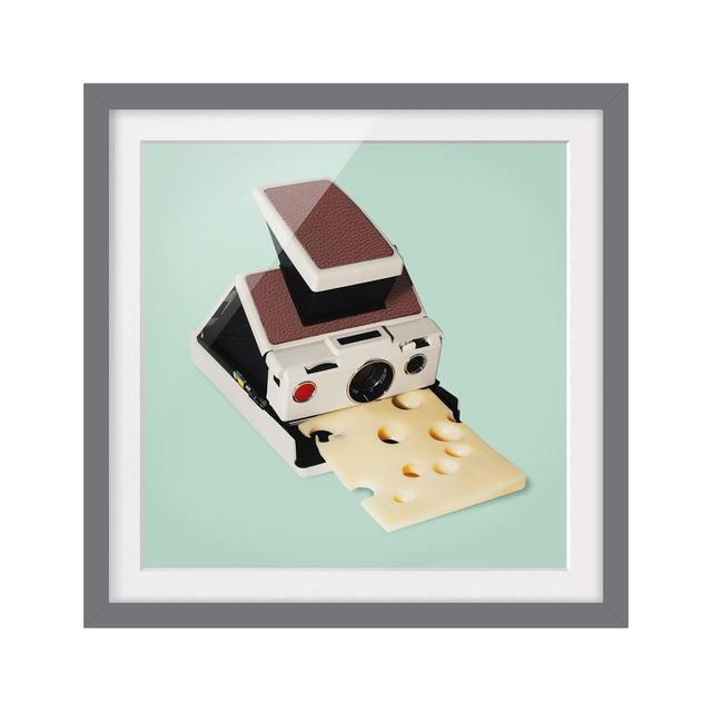 Camera with Cheese by Jonas Loose - Picture Frame Graphic Art Rosalind Wheeler Size: 50cm H x 50cm W x 2cm D, Frame Option: Grey Framed on Productcaster.