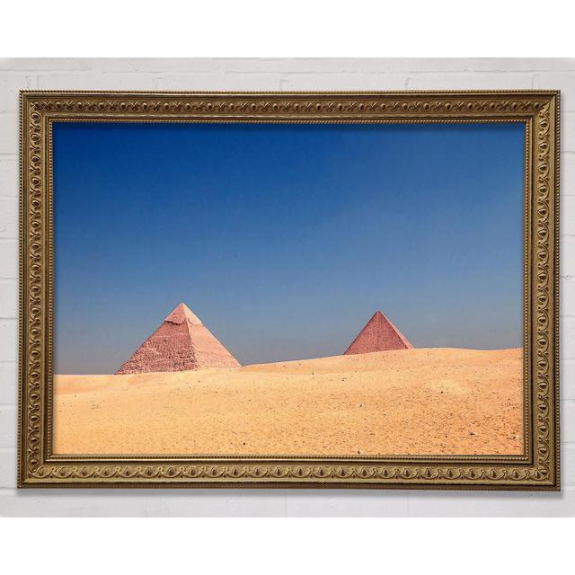 Giza Pyramids - Print Gracie Oaks Size: 100cm H x 141.4cm W x 3cm D on Productcaster.