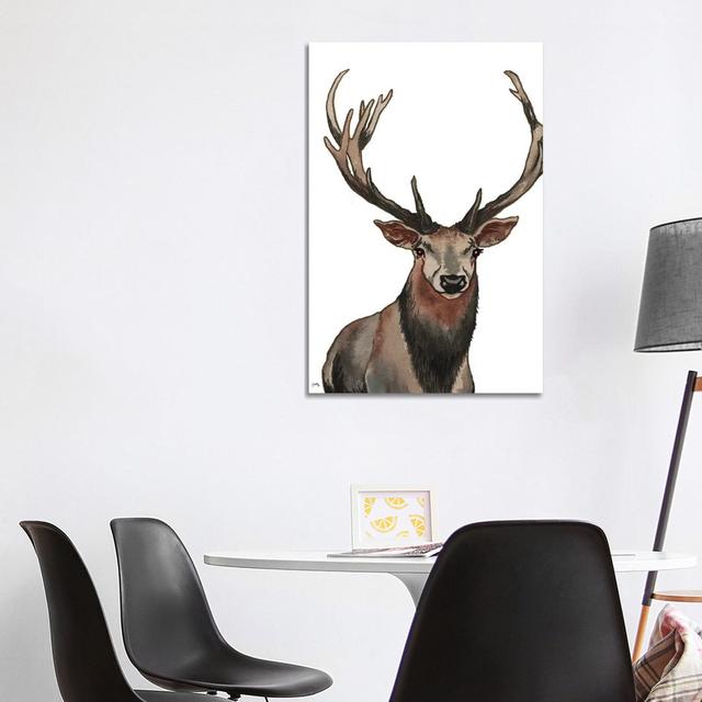 Elk by Elizabeth Medley - Wrapped Canvas Art Prints Alpen Home Size: 101.6cm H x 66.04cm W x 3.81cm D on Productcaster.