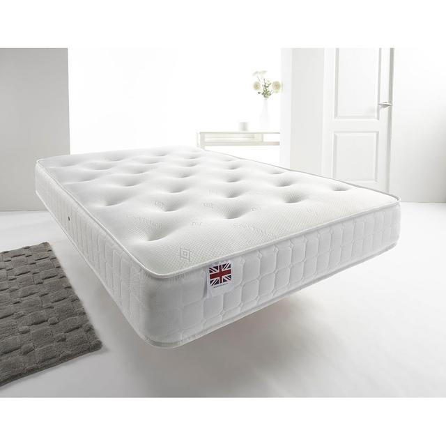 Elke 23cm Medium Open Coil Mattress White Noise Size: Double (4'6) on Productcaster.